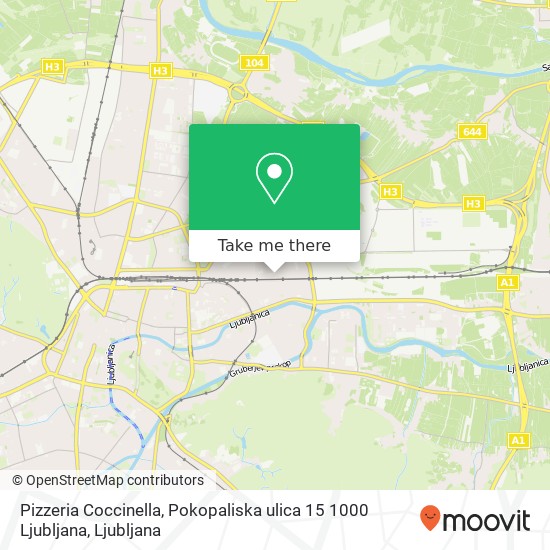 Pizzeria Coccinella, Pokopaliska ulica 15 1000 Ljubljana map