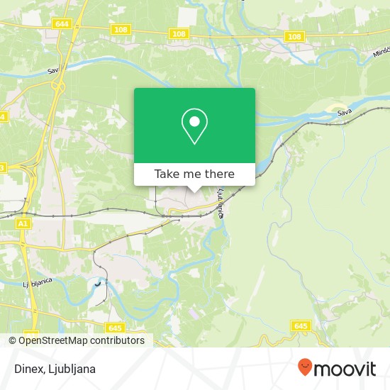 Dinex, Pot v mejah 7 1000 Ljubljana map