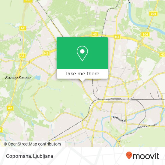 Copomana, Aljazeva ulica 4 1000 Ljubljana map