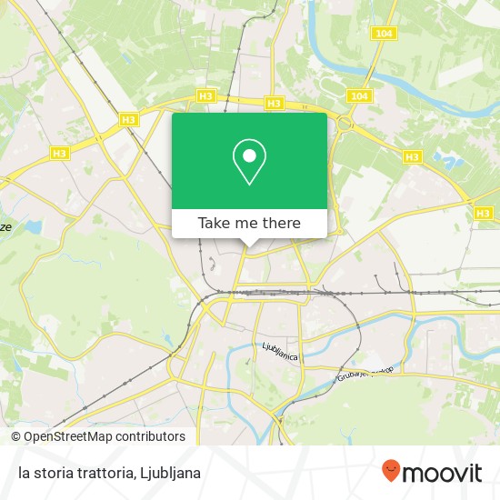 la storia trattoria, Linhartova cesta 3 1000 Ljubljana map