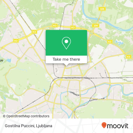 Gostilna Puccini, Linhartova cesta 3 1000 Ljubljana map