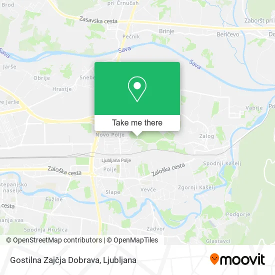 Gostilna Zajčja Dobrava map