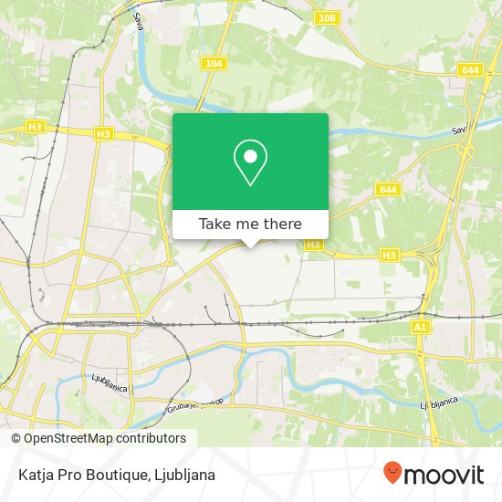 Katja Pro Boutique, Smartinska cesta 152 1000 Ljubljana map