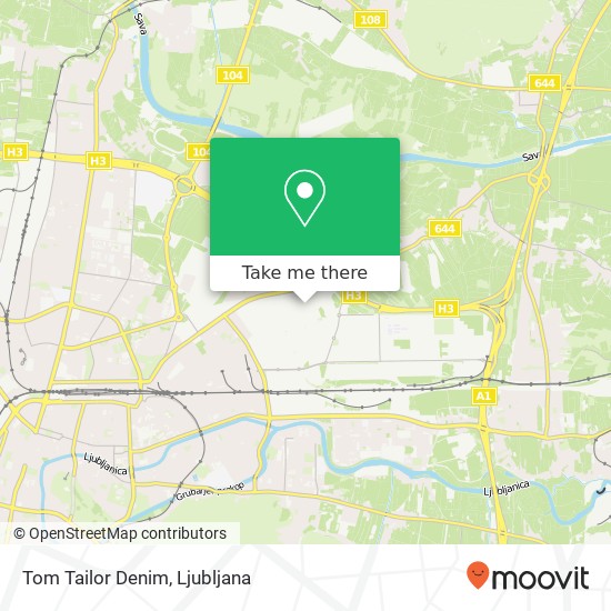 Tom Tailor Denim, Smartinska cesta 152G 1000 Ljubljana map