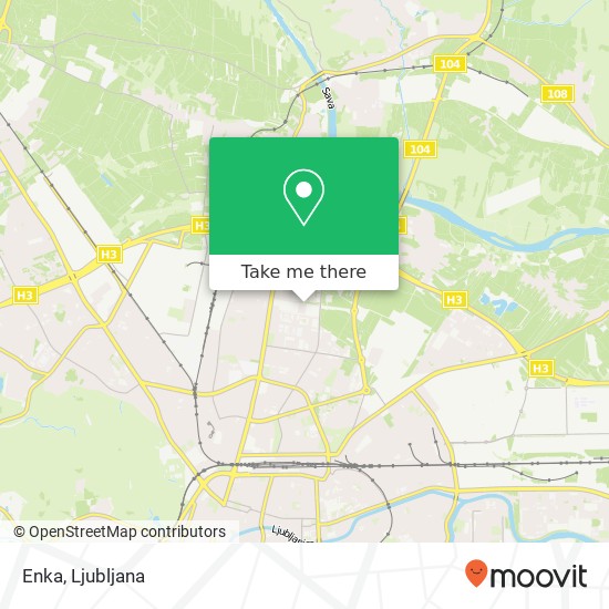 Enka, Baragova ulica 16 1000 Ljubljana map