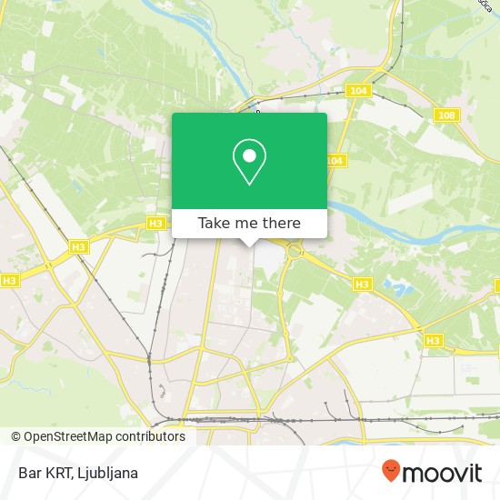 Bar KRT, 1000 Ljubljana map