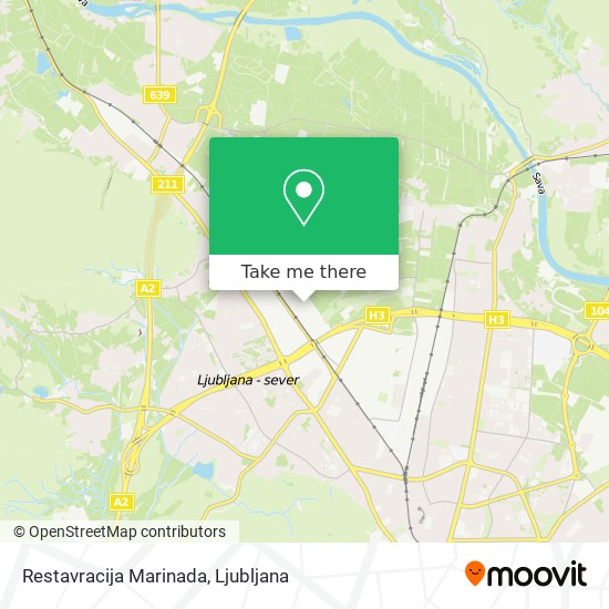 Restavracija Marinada map