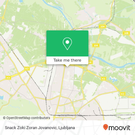 Snack Zoki Zoran Jovanovic, Palmejeva ulica 24 1000 Ljubljana map