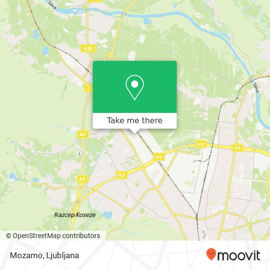 Mozamo, Cesta Ljubljanske brigade 23 1000 Ljubljana map