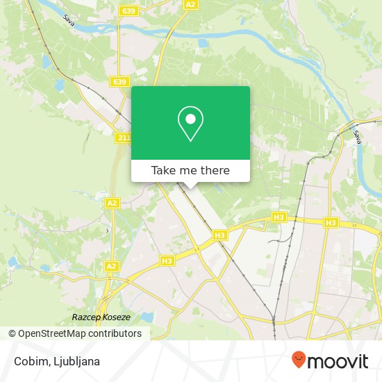 Cobim, Stegne 1000 Ljubljana map