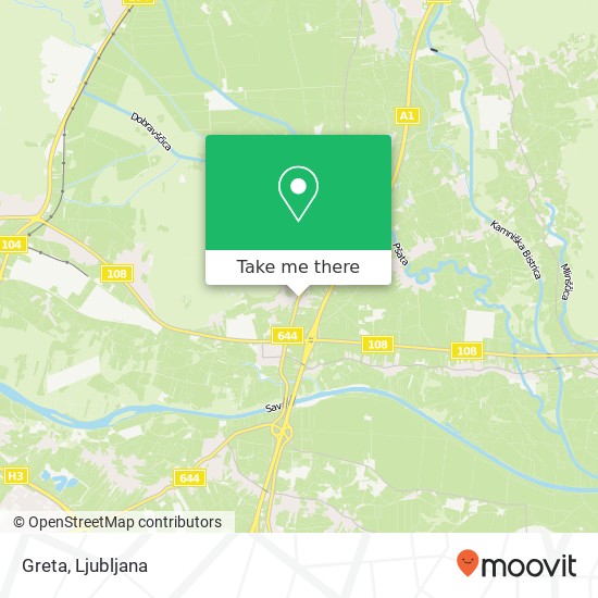 Greta, Podgorica 1000 Ljubljana map