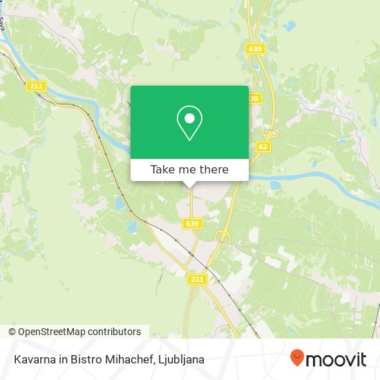 Kavarna in Bistro Mihachef, Tacenska cesta 121 1000 Ljubljana map
