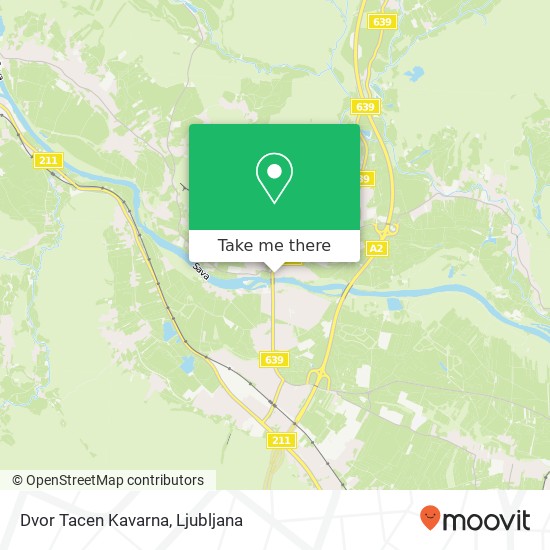 Dvor Tacen Kavarna map