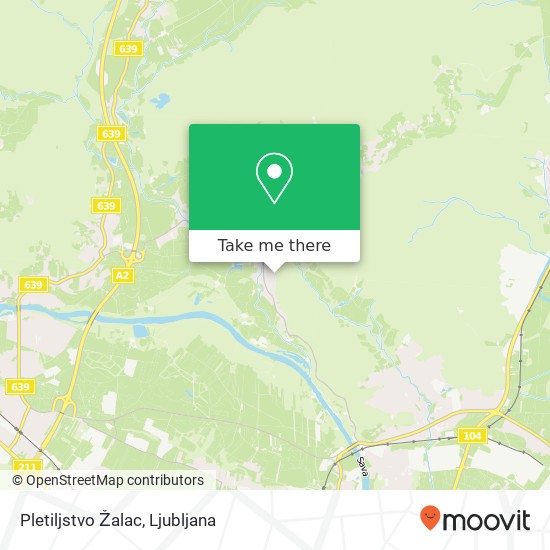 Pletiljstvo Žalac, Spodnje Gameljne 41 1211 Ljubljana map