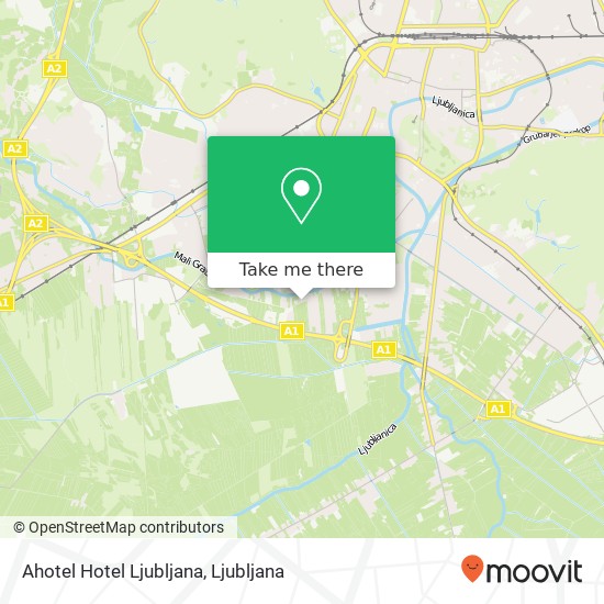 Ahotel Hotel Ljubljana map