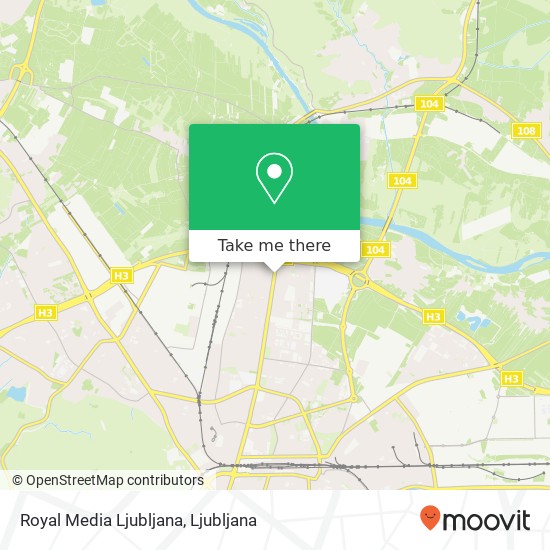 Royal Media Ljubljana map