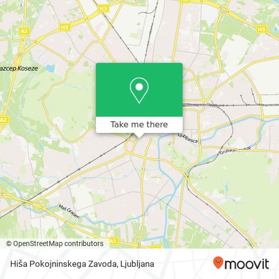 Hiša Pokojninskega Zavoda map