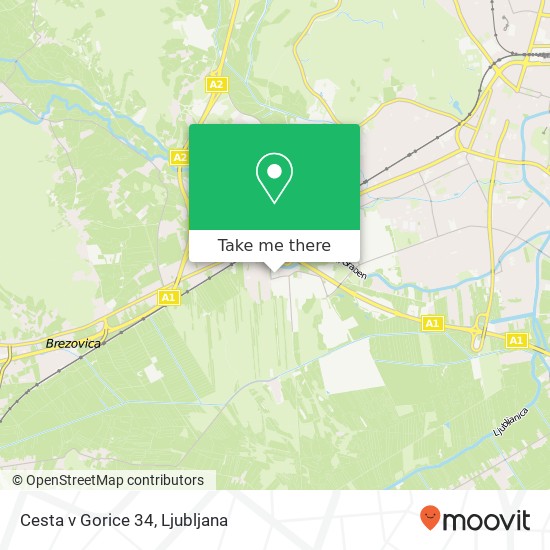 Cesta v Gorice 34 map