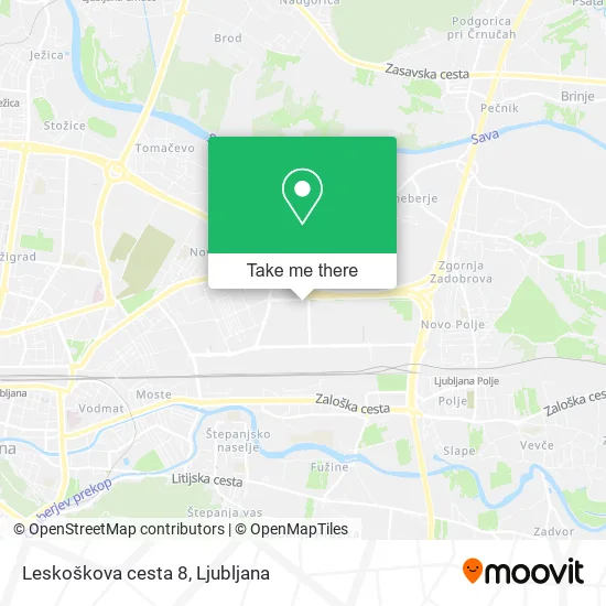 Leskoškova cesta 8 map