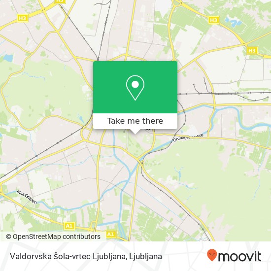 Valdorvska šola-vrtec Ljubljana map