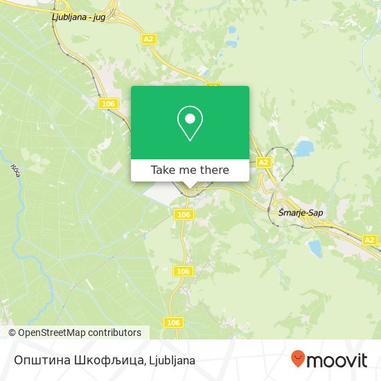Општина Шкофљица map