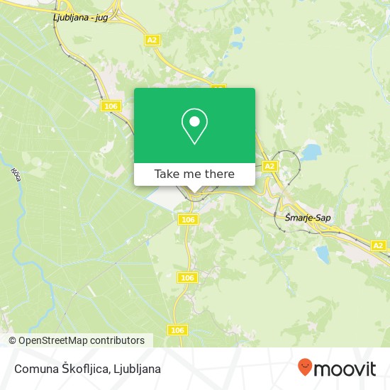 Comuna Škofljica map