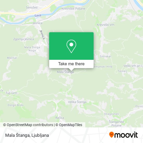 Mala Štanga map