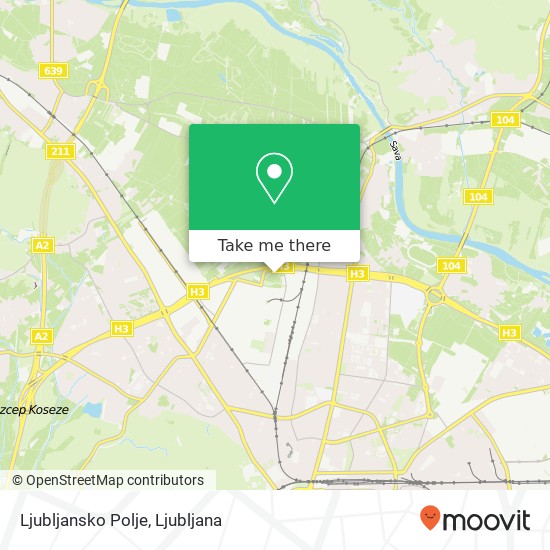 Ljubljansko Polje map