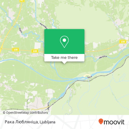Рака Любляніца map