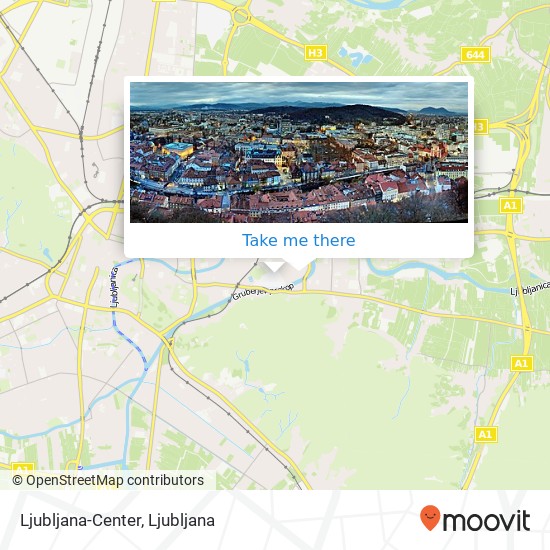 Ljubljana-Center map