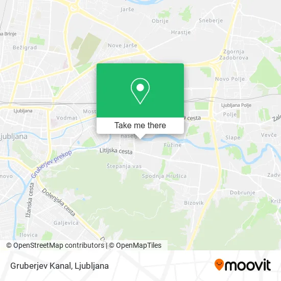 Gruberjev Kanal map