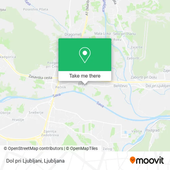Dol pri Ljubljani map