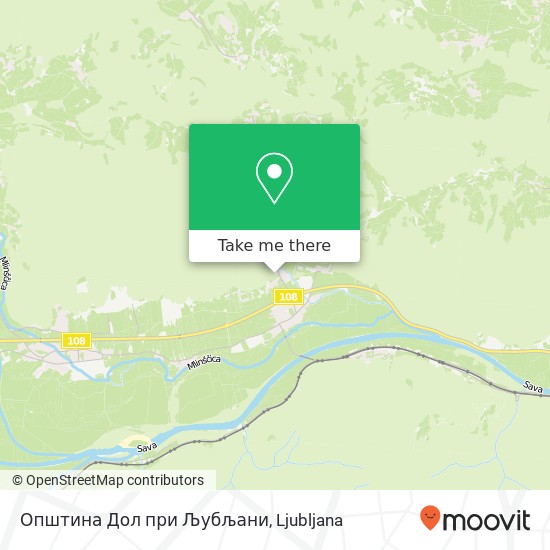 Општина Дол при Љубљани map
