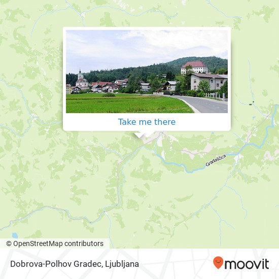Dobrova-Polhov Gradec map