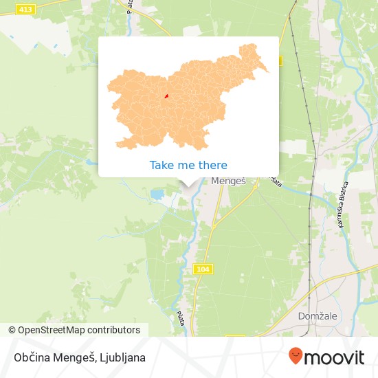 Občina Mengeš map
