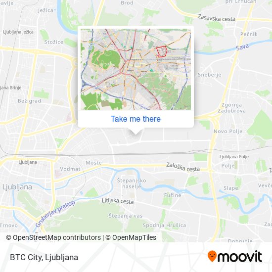 BTC City map