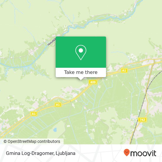 Gmina Log-Dragomer map