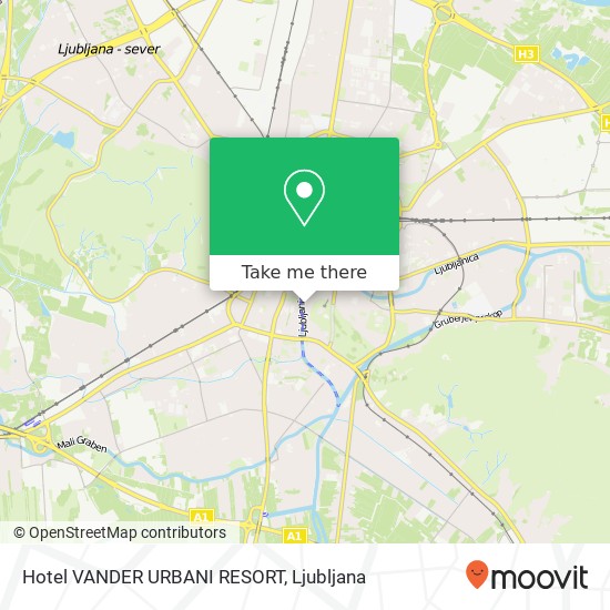 Hotel VANDER URBANI RESORT map