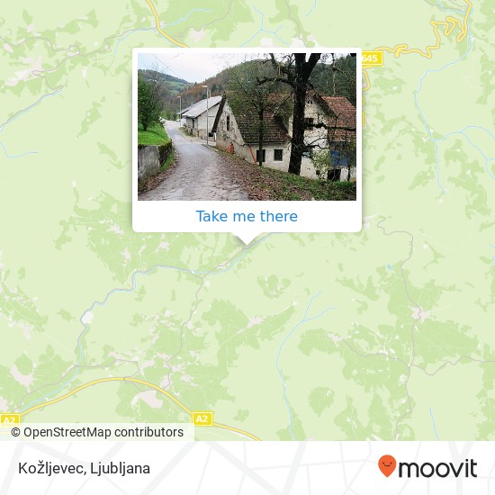 Kožljevec map