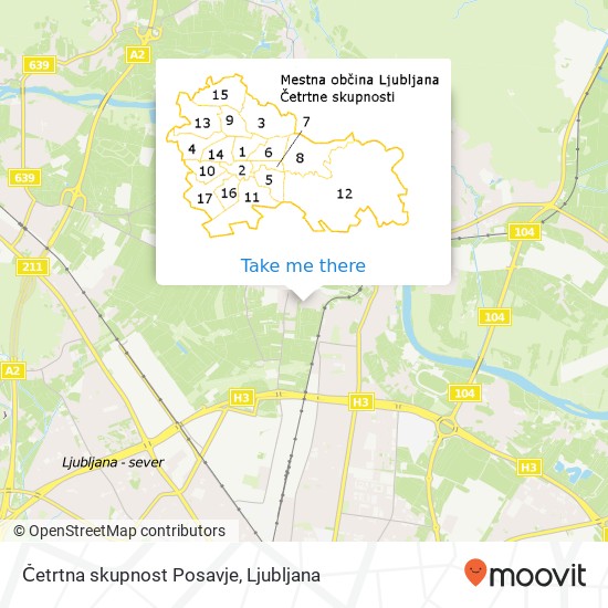 Četrtna skupnost Posavje map