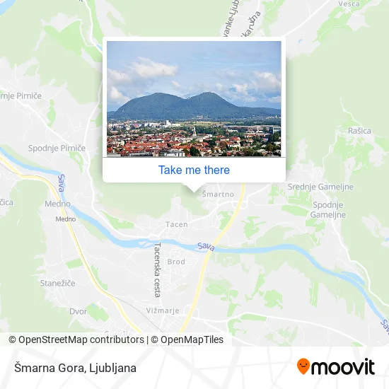 Šmarna Gora map