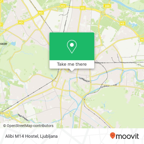 Alibi M14 Hostel map