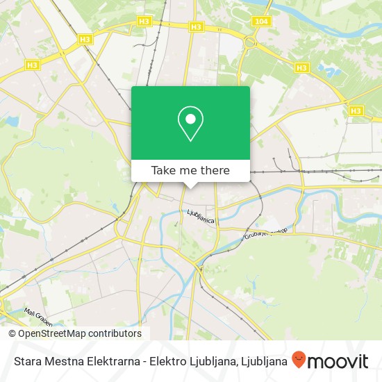 Stara Mestna Elektrarna - Elektro Ljubljana map