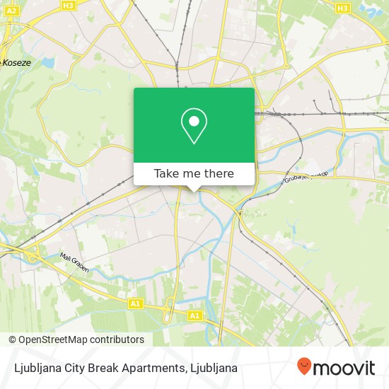 Ljubljana City Break Apartments map