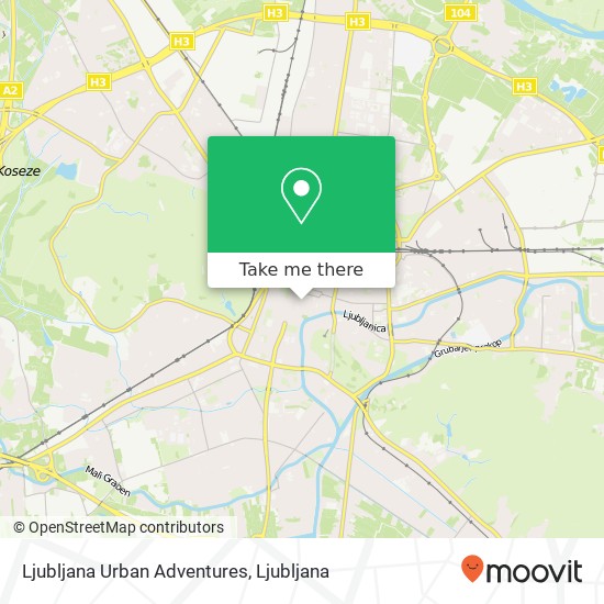 Ljubljana Urban Adventures map