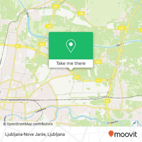 Ljubljana-Nove Jarše map
