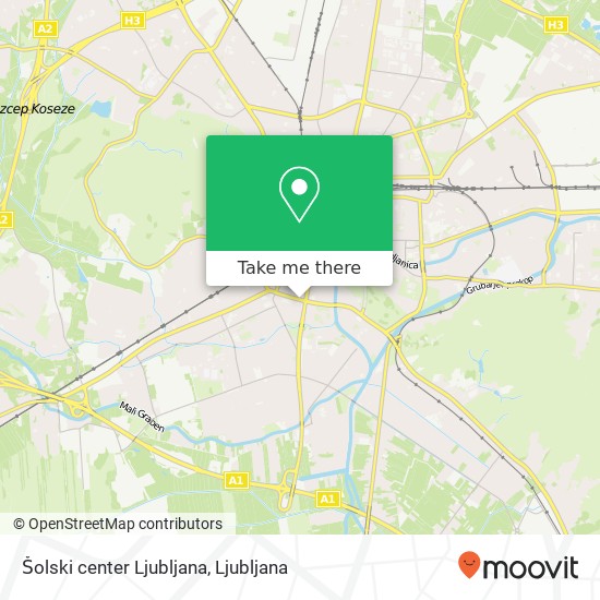 Šolski center Ljubljana map