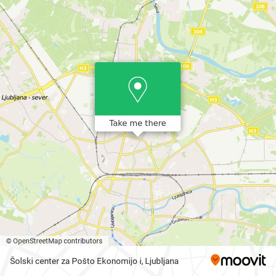 Šolski center za Pošto Ekonomijo i map