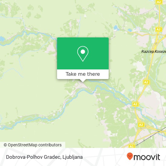 Dobrova-Polhov Gradec map