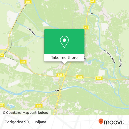 Podgorica 90 map